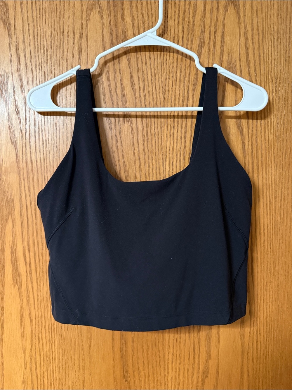 Lululemon align Black Square-Neck Crop Tank Top - Women